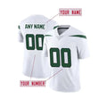 Custom Name And Number Men's Embroidered Football Shirt New York Green V-Neck Personalized Short Sleeved T-Shirt Men Clothing