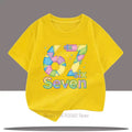 Six Seven Graphic Print Children's Clothing Boys Girls Summer Casual Fashion Colorful Tops Kids Crew Neck Short Sleeve T-shirts