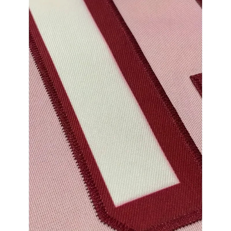 Pink Color Customized Football Jersey for Women Football Short Sleeves DIY Athletic Tee Shirts Personlized Team Name and Number