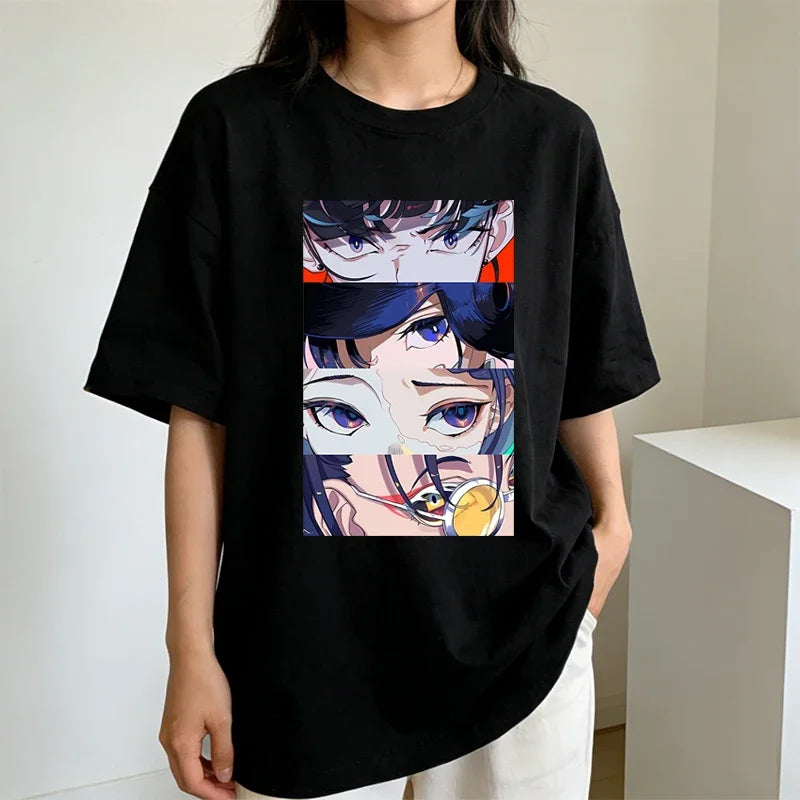 Ado Graphic Print T-shirts Summer Women Men Casual Fashion Streetwear Tops High Quality Crew Neck Short Sleeve T-shirts