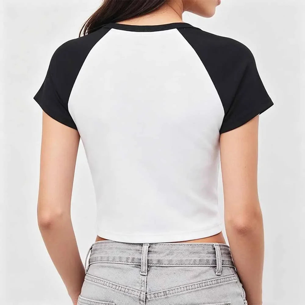 Venezuela Print Crop Top T-shirts for Women Summer Casual Fashion Streetwear Vintage Tops O-Neck Short Sleeve Crop Top Tees