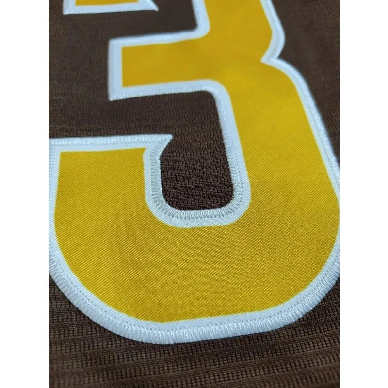 Custom Name And Number Men's Embroidery Baseball Jersey San Diego Personalized Short Sleeve Button Down Breathable DIY Shirts