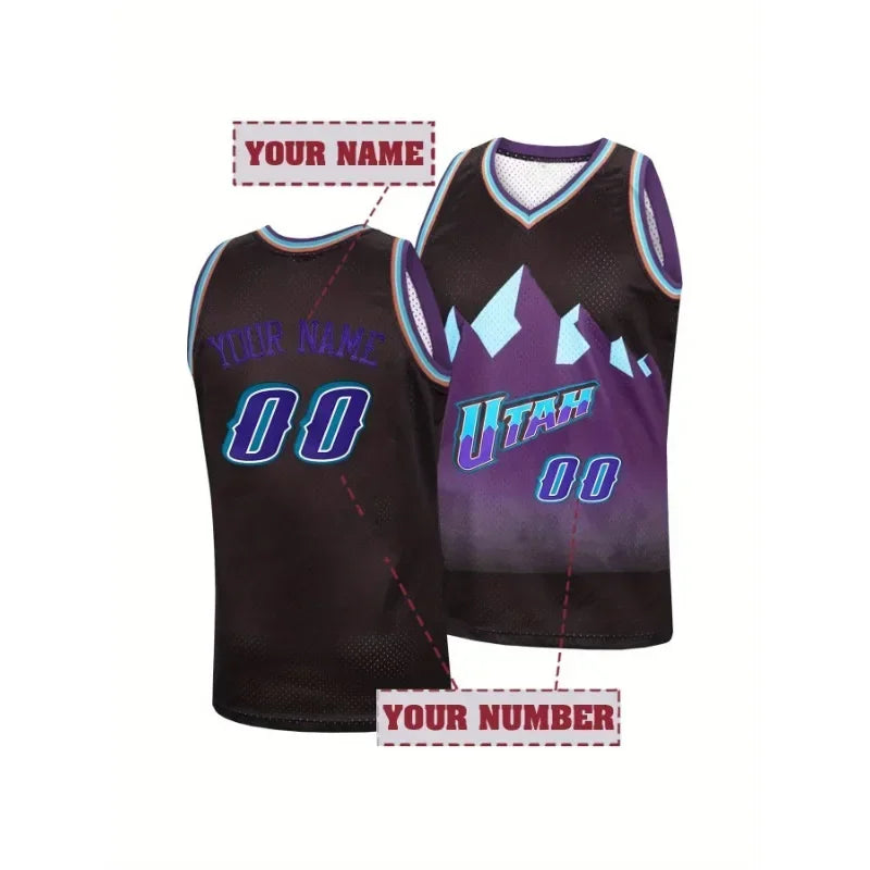 Customized Name & Number Basketball Jersey Embroidered Sports Uniform for Men Women Personalized Vest Make Your Own DIY Tank Top